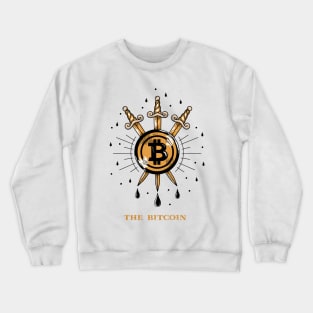 Tarot Card Bitcoin, Three of Swords Crewneck Sweatshirt